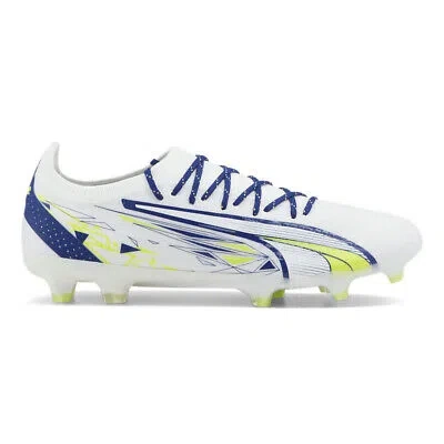 Pre-owned Puma Cp10 X Ultra Ultimate Firm Groundag Soccer Cleats Mens White Sneakers Athle