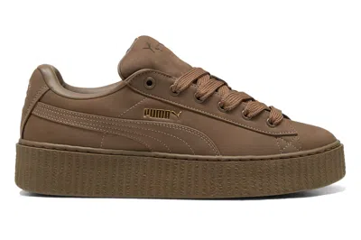 Pre-owned Puma Creeper Fatty Rihanna Fenty Totally Taupe (women's) In Totally Taupe/gold/warm White