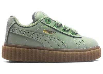 Pre-owned Puma Creeper Phatty Rihanna Fenty Sneakers In Green Fog/gold/gum