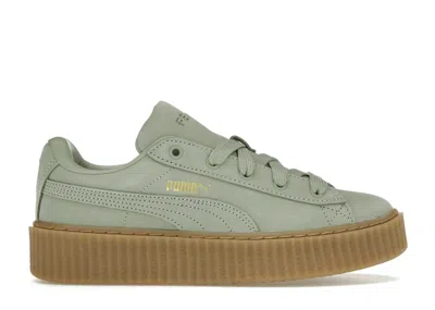 Pre-owned Puma Creeper Phatty Rihanna Fenty (women's) Sneakers In Green Fog/ Gold/gum