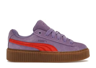 Pre-owned Puma Creeper Phatty Rihanna Fenty (women's) Sneakers In Lavender Alert/burnt Red/gum