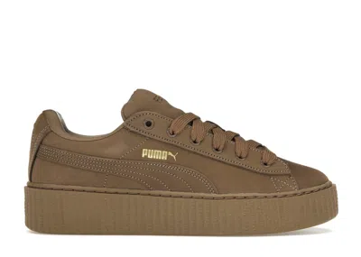 Pre-owned Puma Creeper Phatty Rihanna Fenty (women's) Sneakers In Totally Taupe/gold/warm White