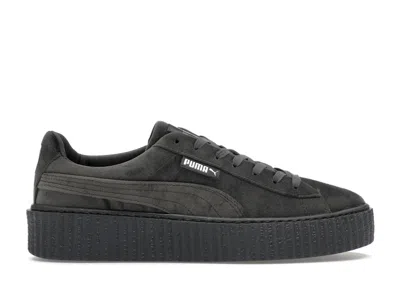 Pre-owned Puma Creeper Velvet Rihanna Fenty Glacier Grey (women's) Sneakers In Glacier Gray