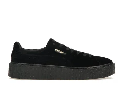 Pre-owned Puma Creeper Velvet Rihanna Fenty (women's) Sneakers In  Black