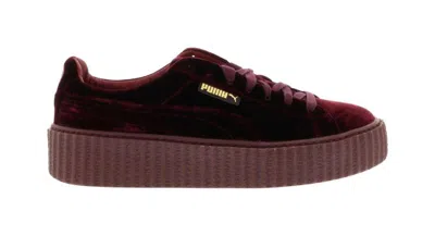 Pre-owned Puma Creeper Velvet Rihanna Fenty (women's) Sneakers In Royal Purple