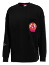 Puma Crew Neck Graphic Sweatshirt In Black
