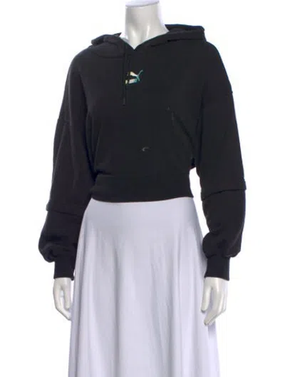 Pre-owned Puma Crew Neck Sweater In Black