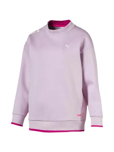 Puma Crew-neck Sweatshirt In Purple
