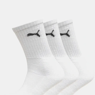 Puma Crew Socks 3 Pair Pack / Mens Socks (white)