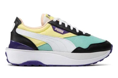 Pre-owned Puma Cruise Rider Flair Mint Yellow (women's) In Mint Green/black/yellow