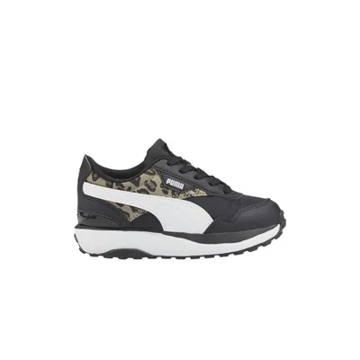 Pre-owned Puma Cruise Rider Infant 'summer Roar - Black Pale Khaki Leopard' | Infant Size 5