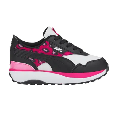 Pre-owned Puma Cruise Rider Jr 'summer Roar - Beetroot Purple Leopard' | Black | Kid's Size 3.5