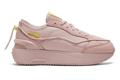 Pre-owned Puma Cruise Rider Lace Mono Lotus Pink (women's) In Lotus Pink/yellow