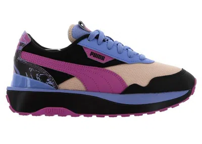 Pre-owned Puma Cruise Rider Marble (women's) Sneakers In Peach/spring Crocus/black