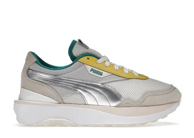 Pre-owned Puma Cruise Rider Ocean Queen (women's) Sneakers In Eggnog/silver/cloud Pink