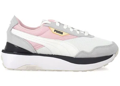 Pre-owned Puma Cruise Rider Silk Road (women's) Sneakers In White/chalk Pink/arctic Ice