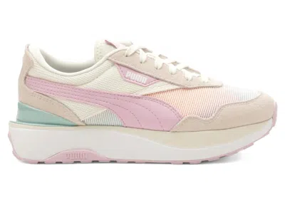 Pre-owned Puma Cruise Rider Summer Daze White (women's) Sneakers In Warm White/grape Mist/turquoise Surf