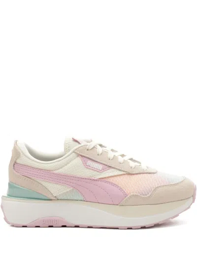 Puma Cruise Rider Summer Daze "white/pink" Sneakers In Neutral