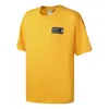 Puma Culture Makertee Black Loose Sports Round Neck Short Sleeve Yellow In Yellow