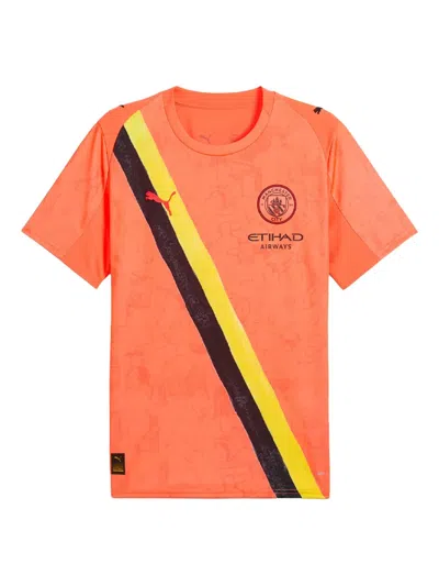 Puma Cwc Manchester City "kid Super-club World Cup" Replica Jersey In Orange