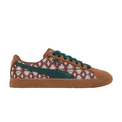 Pre-owned Puma Dapper Dan X Clyde Vintage 'pre-game Runway - Brown'