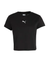 Puma Dare To Baby Tee Woman T-shirt Black Size L Polyester, Cotton In Black
