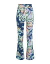 Puma Dare To Feelin Xtra Aop Flared Pants Woman Pants Green Size L Polyester, Elastane In Green
