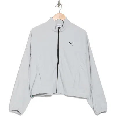 Puma Dare To Oversize Woven Jacket In Gray