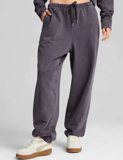 Puma Dare To Relaxed Washed Pants In Grey
