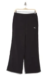 Puma Dare To Relaxed Woven Zip-off Pants In Black