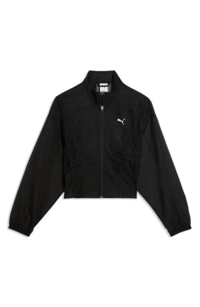 Puma Dare To Water Repellent Sheer Jacket In Black