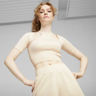 Puma Dare To Women's Muted Motion T-shirt In Sugared Almond