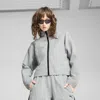 Puma Dare To Women's Oversized Full-zip Woven Jacket In Gray
