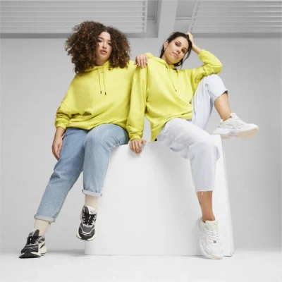 Puma Dare To Women's Oversized Hoodie In Lime Sheen