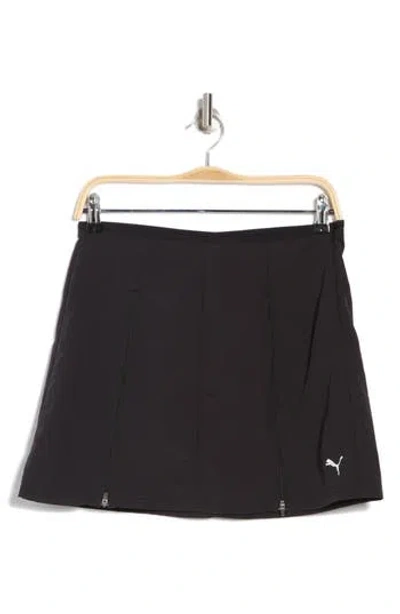 Puma Dare To Zip-off Woven Skirt In Black