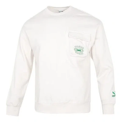 Puma Das Cc Graphic Crew Sweater 'white'