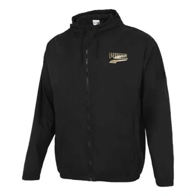 Puma Decor 8 Lightweight Woven Jacket 'black Gold'