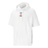 Puma Decor 8 Short Sleeve Hoodie 'white Red Blue'