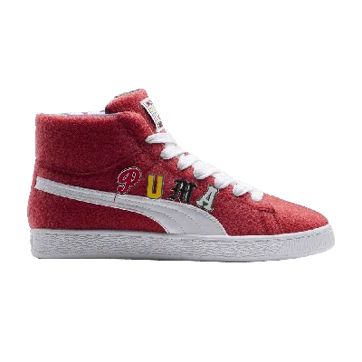 Pre-owned Puma Dee & Rickey X Basket Mid 'ribbon Red'