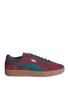 Puma Delphin Woman Sneakers Deep Purple Size 4.5 Soft Leather In Purple
