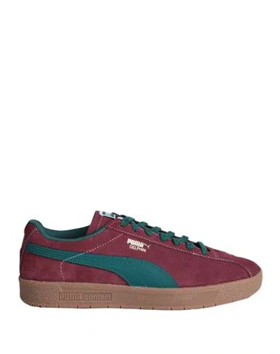 Puma Delphin Woman Sneakers Deep Purple Size 4.5 Soft Leather