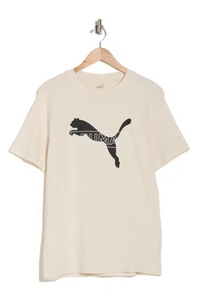 Puma Desert Road Cotton Graphic T-shirt In Alpine Snow