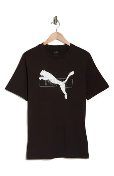 Puma Desert Road Cotton Graphic T-shirt In  Black