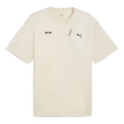 Puma Desert Road T-shirt 'beige' In Neutral