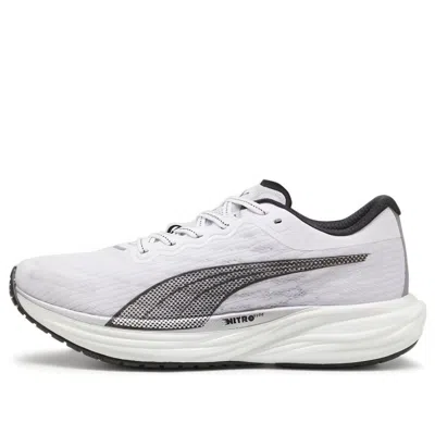 Puma Deviate Nitro 2 Running Shoes 'white Black' In Gray