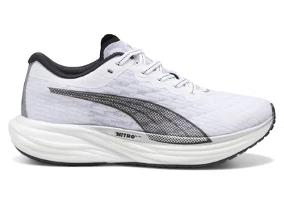 Pre-owned Puma Deviate Nitro 2 (women's) Sneakers In White/black/silver In Multi
