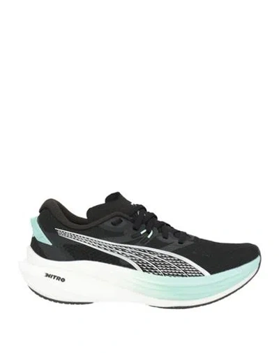 Puma Deviate Nitro 3 Wns Woman Sneakers Black Size 7.5 Textile Fibers In Multi