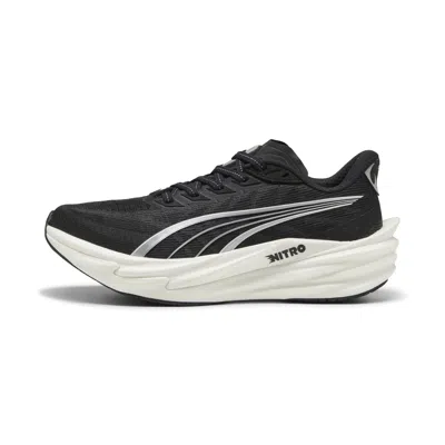Puma Deviate Nitro™ 4 Women's Wide Road Running Shoes In Black