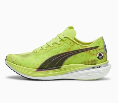 Pre-owned Puma Deviate Nitro Elite 2 Ekiden 380097 01 Men's Running Shoes In Green