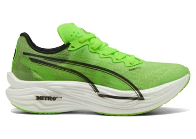 Pre-owned Puma Deviate Nitro Elite 3 Hyrox (women's) Sneakers In White/green Glare